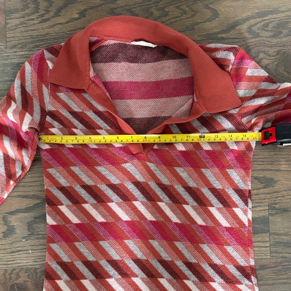 Marine Layer Women’s Red Multicolor Knit Sweater, Excellent Conditiom - Picture 8 of 10